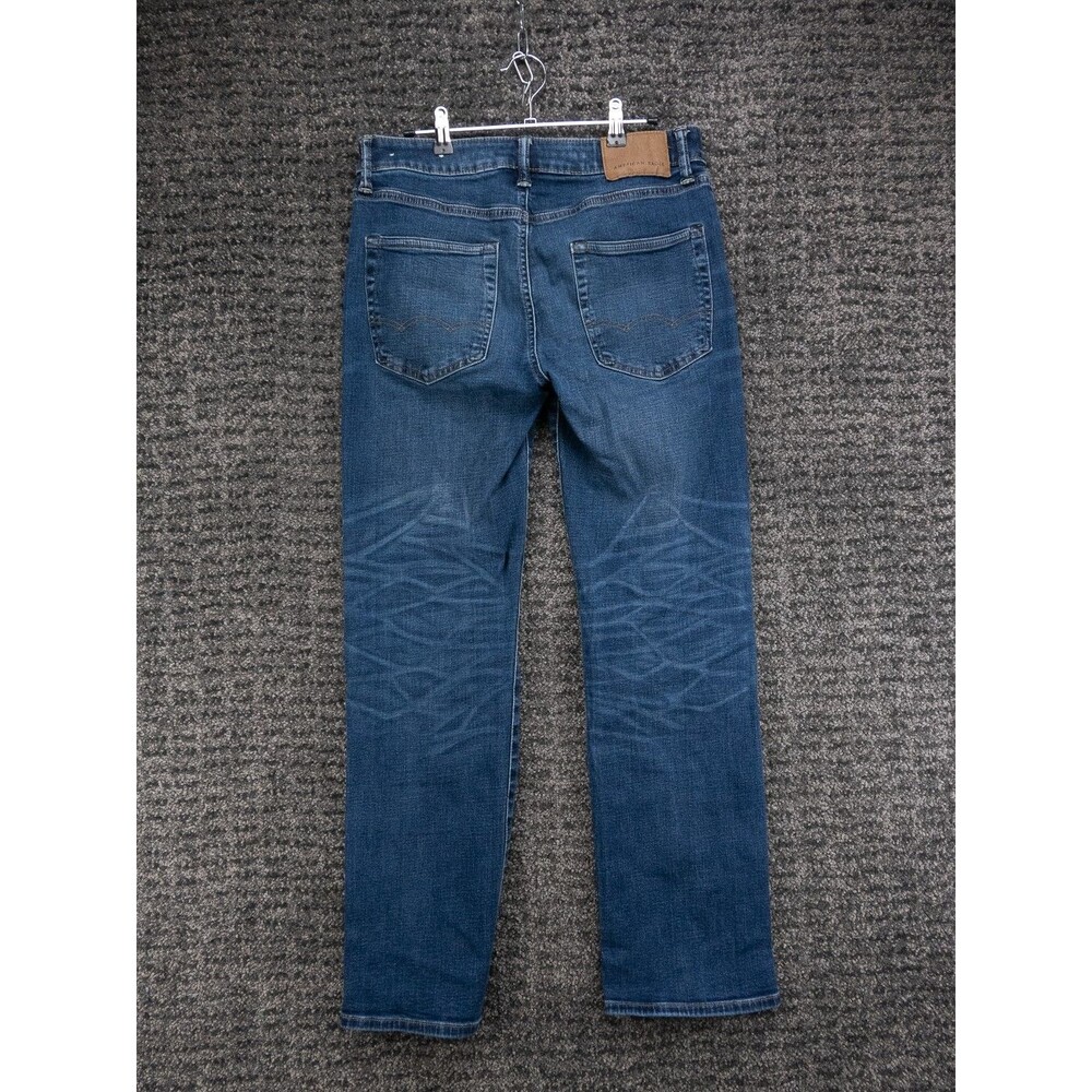 American Eagle Jeans Mens 31x32 Actual 31x31 Blue Original Bootcut Stretch Denim - Picture 12 of 15